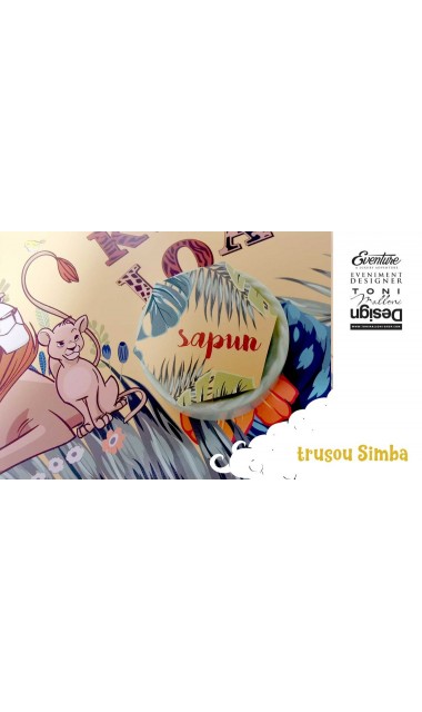 Trusou de botez cu micul pui de leu Simba din celebrul desen animat Baby Simba 8